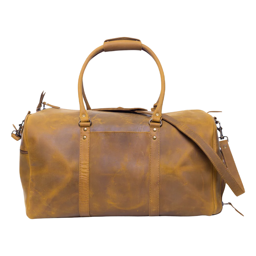 Premium Leather Duffle Bag for Travel and Gym